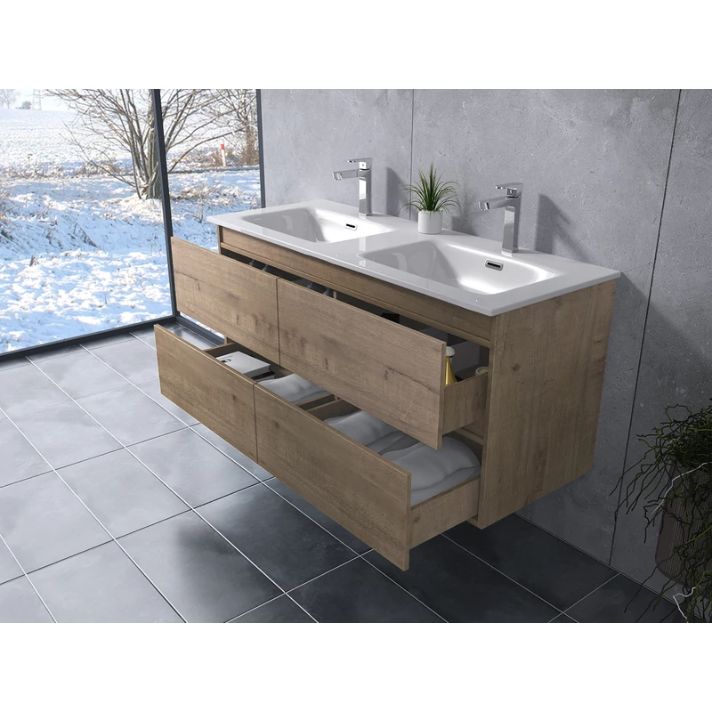 Dijon Sonoma Dulap de baie cu lavoar 120cm