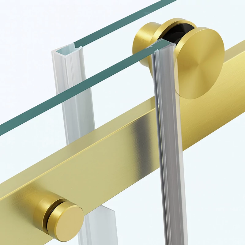 Milano Gold ușă de duș glisantă, 120x195cm, 8mm