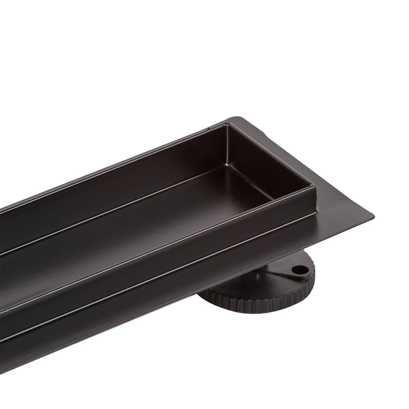 Burela || negru mat scurgere de duș liniară, 50 cm
