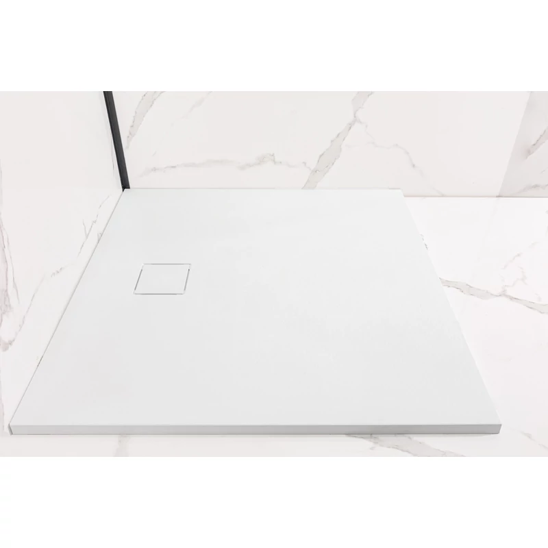 Cagliari White 80x80x2,6 cm tăviță de duș pătrată, SMC
