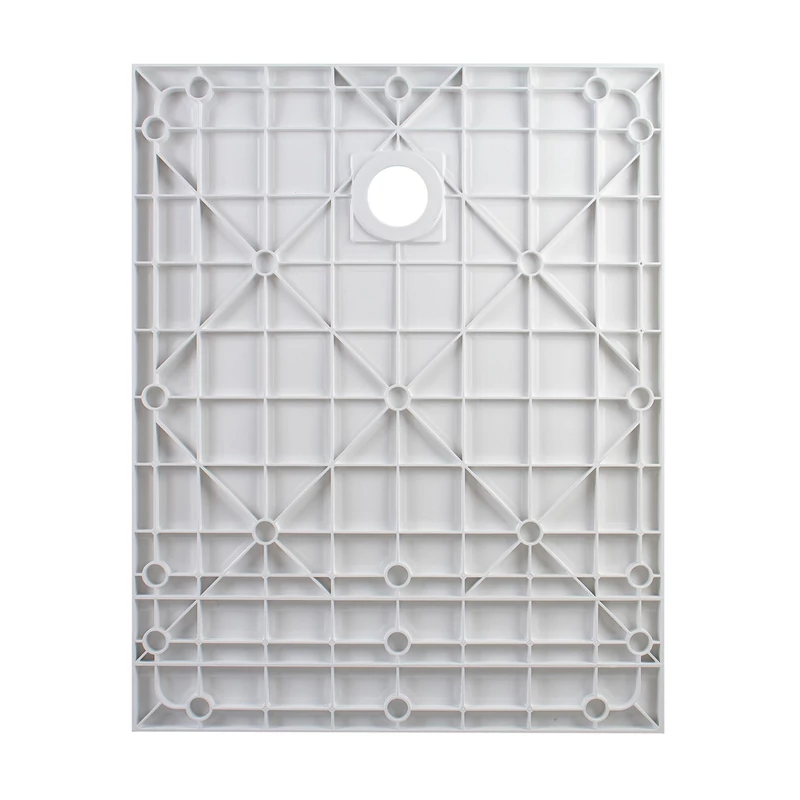 Cagliari || White 90x120x2,6 cm Cădiță de duș pătrată, SMC, cu sifon inclus