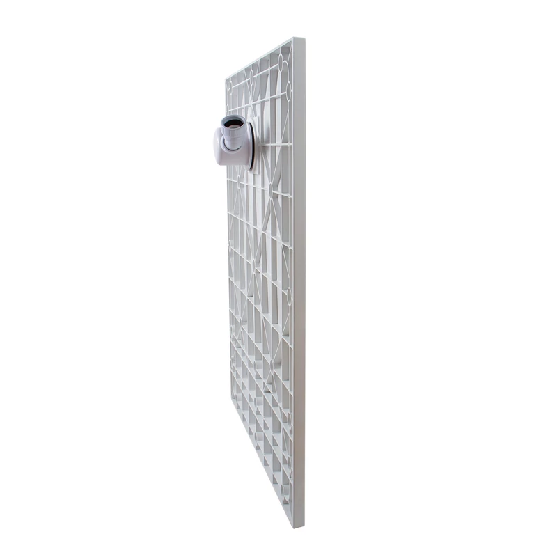 Cagliari || White 90x120x2,6 cm Cădiță de duș pătrată, SMC, cu sifon inclus