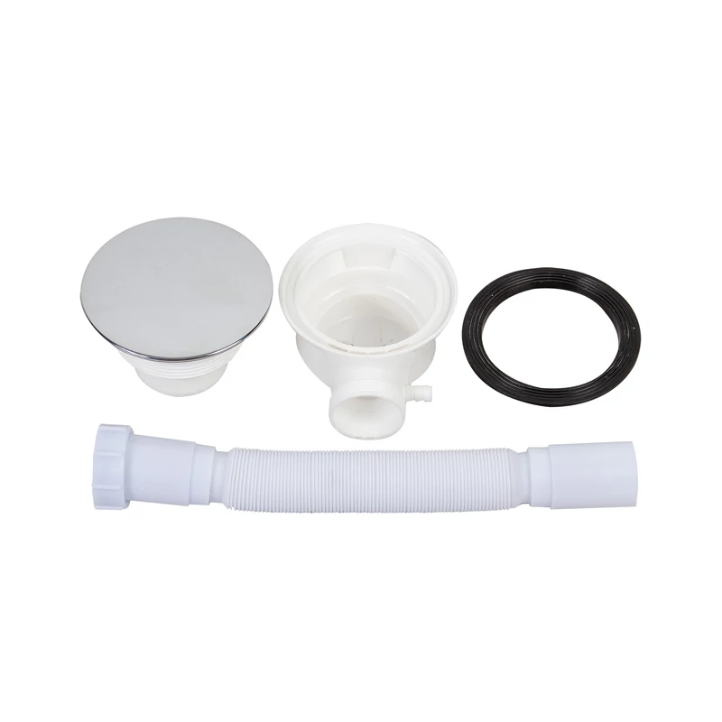 Coria 80x80x5 cm Cădiță de duș semicirculară, acril, cu sifon inclus