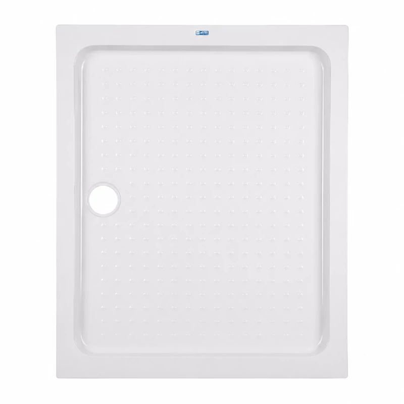 Almagro || 80x100x13,5 cm Cădiță de duș pătrată, dreptunghiulară, acril, cu sifon inclus