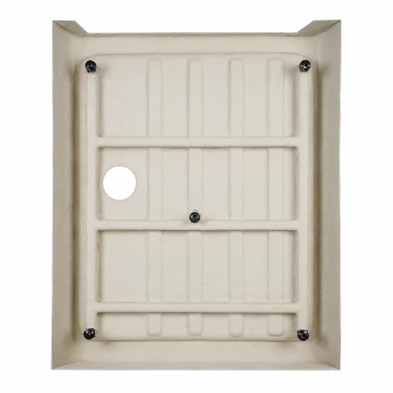 Almagro || 80x100x13,5 cm Cădiță de duș pătrată, dreptunghiulară, acril, cu sifon inclus