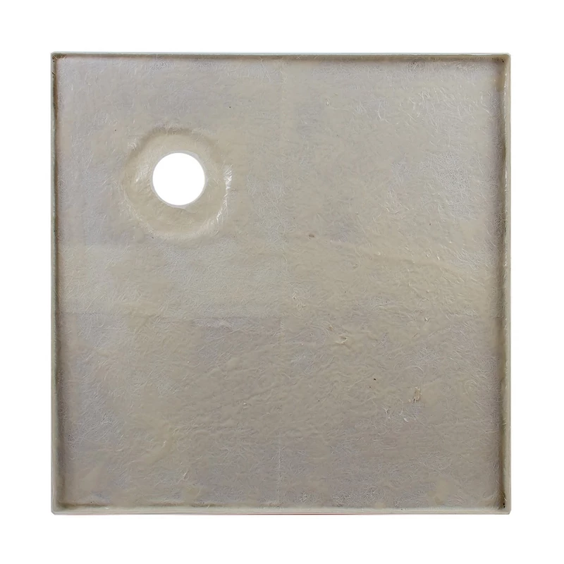 Coria || 80x80x 5 cm Cădiță de duș pătrată, acril, cu sifon inclus