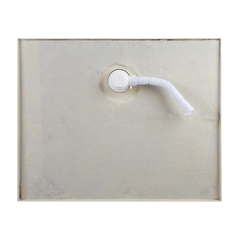 Coria || 80x100x5 cm Cădiță de duș pătrată, dreptunghiulară, acril, cu sifon inclus