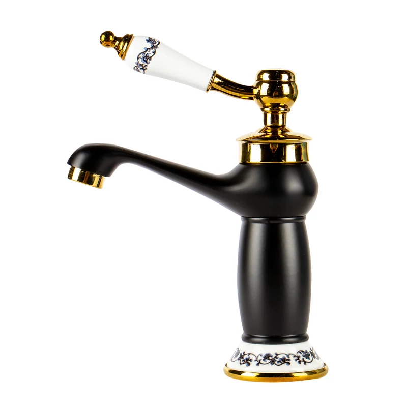 Izmir || Black & Gold Baterie retro pentru lavoar