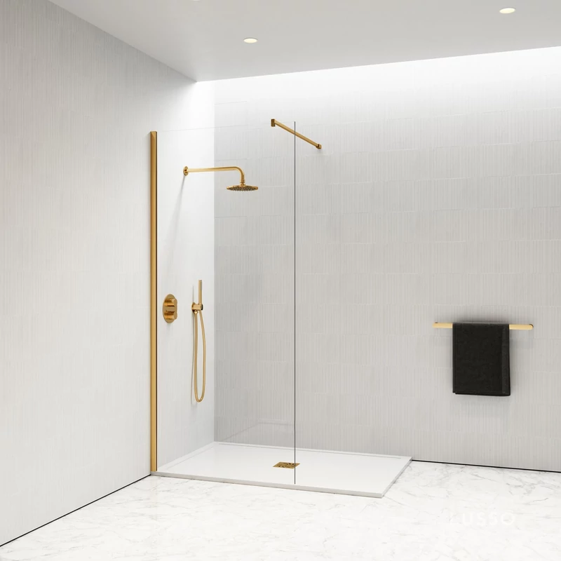 Walk-in Perete duș 80, 200cm, 8mm