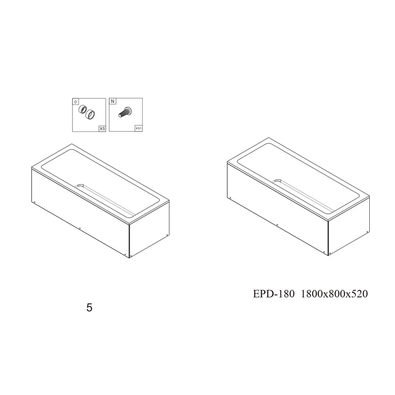 Masca cadă dreaptă 180