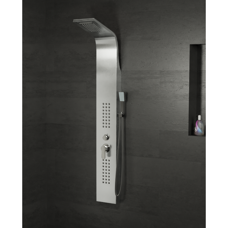 Alegre Silver Panel duș, oțel inoxidabil