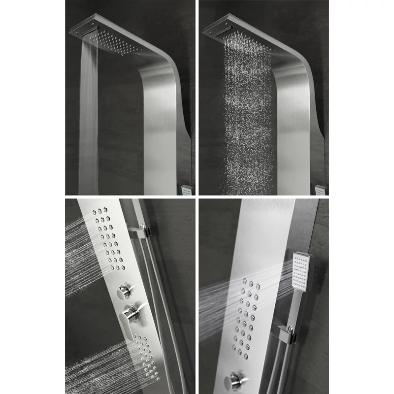 Alegre || Silver Panel duș, oțel inoxidabil