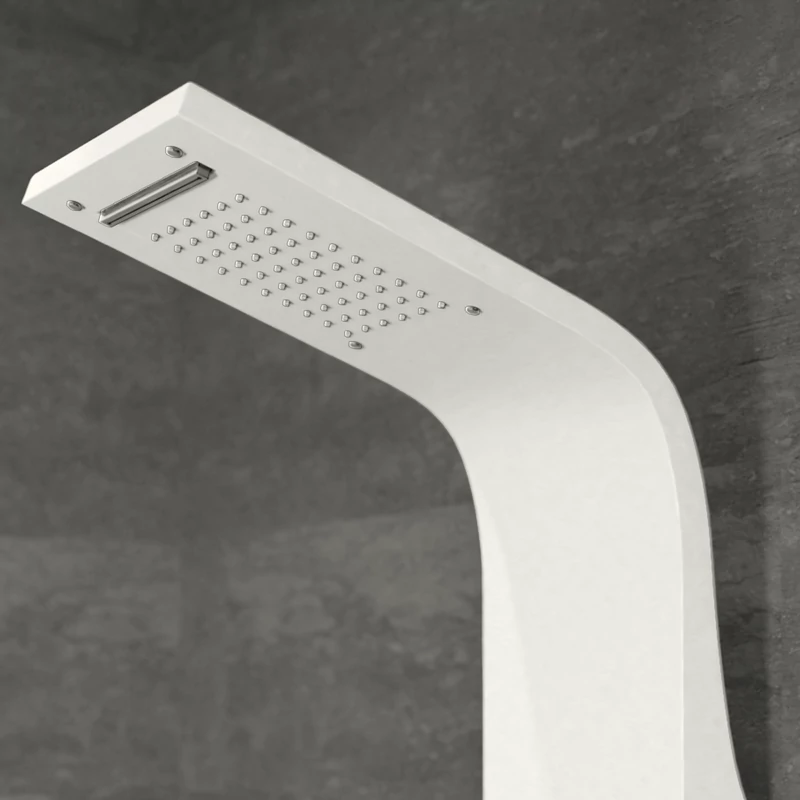 Alegre || WHITE Panel duș, oțel inoxidabil
