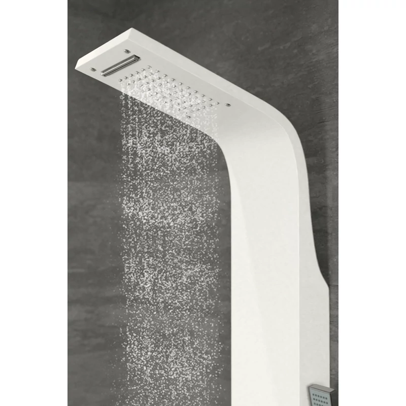 Alegre || WHITE Panel duș, oțel inoxidabil
