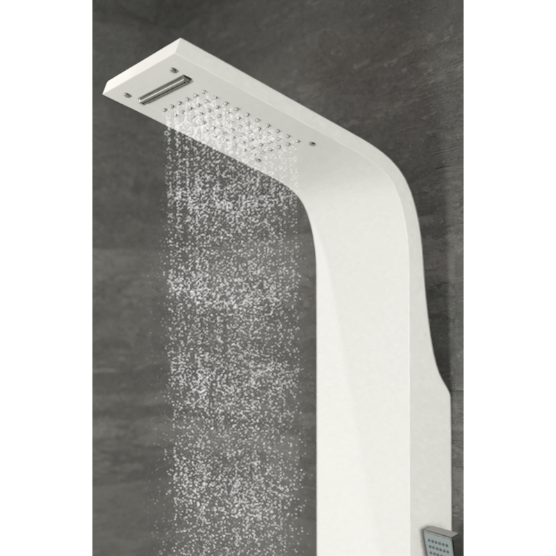 Alegre WHITE Panel duș, oțel inoxidabil
