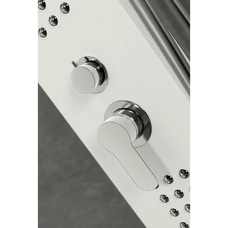 Alegre WHITE Panel duș, oțel inoxidabil