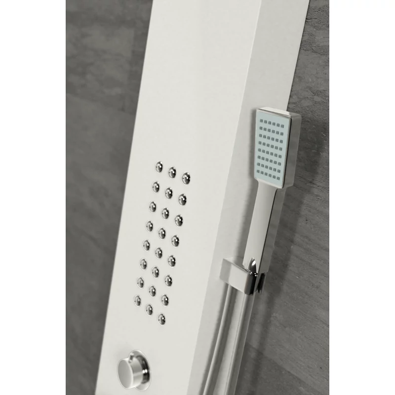Alegre WHITE Panel duș, oțel inoxidabil