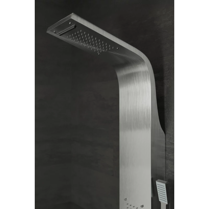 Bologna || Silver Panel duș, oțel inoxidabil