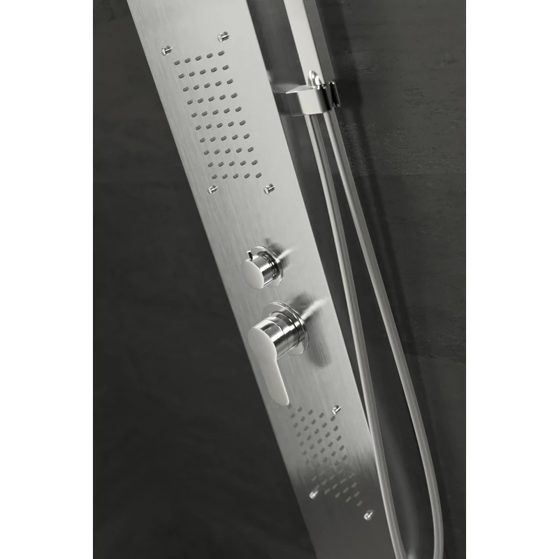 Bologna || Silver Panel duș, oțel inoxidabil