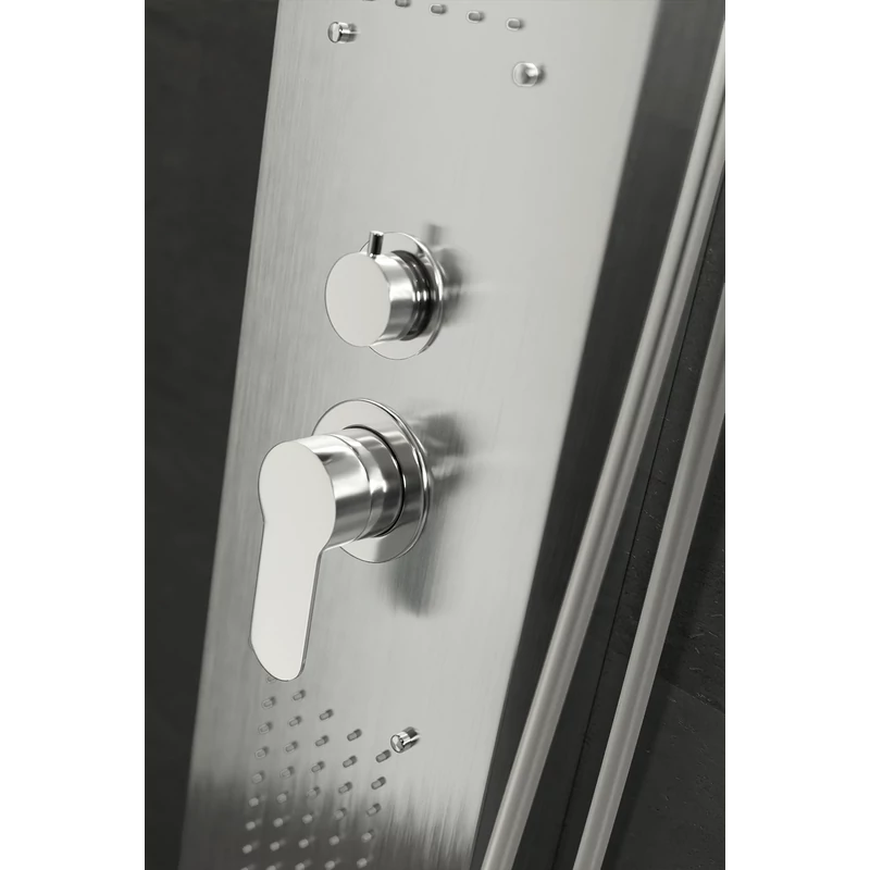 Bologna || Silver Panel duș, oțel inoxidabil