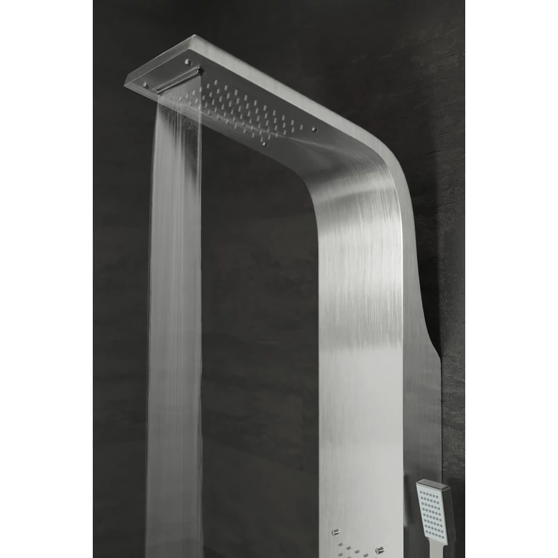Bologna || Silver Panel duș, oțel inoxidabil