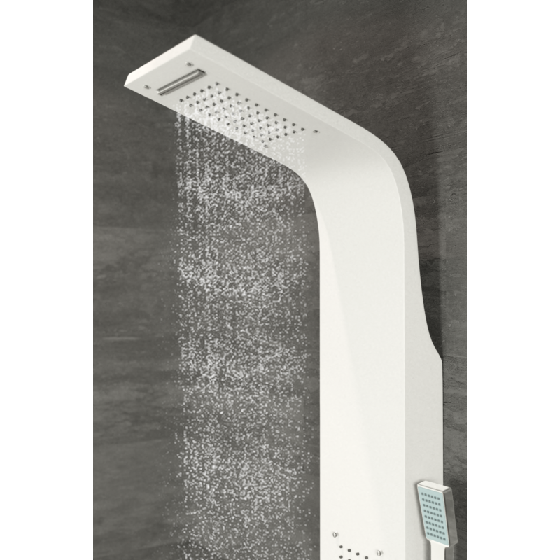 Bologna WHITE Panel duș, oțel inoxidabil