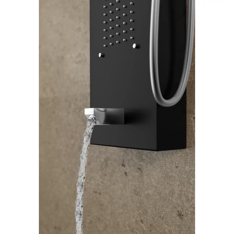 Merin BLACK Panel duș, oțel inoxidabil