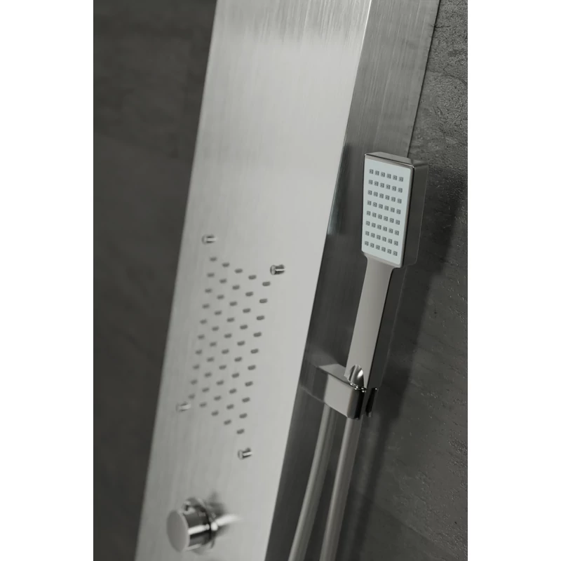 Merin || Silver Panel duș, oțel inoxidabil
