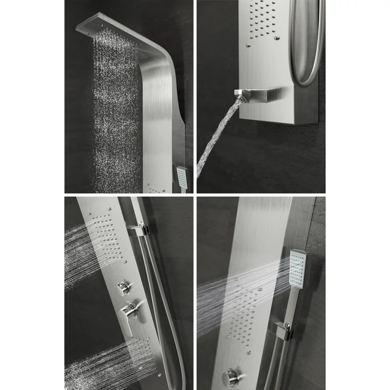 Merin || Silver Panel duș, oțel inoxidabil