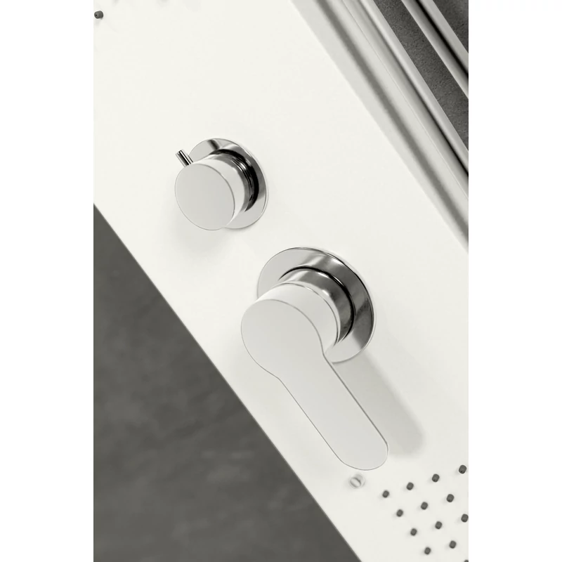 Merin || WHITE Panel duș, oțel inoxidabil