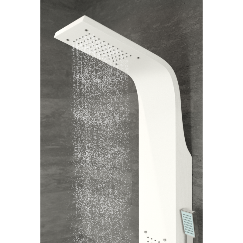 Merin WHITE Panel duș, oțel inoxidabil