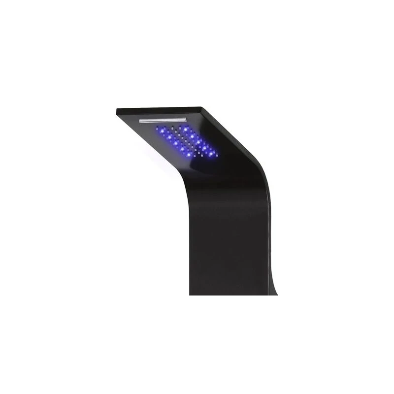 Verona Black Panel de duș, oțel inoxidabil