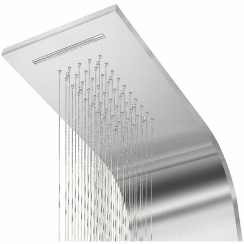 Verona Silver Panel de duș, oțel inoxidabil