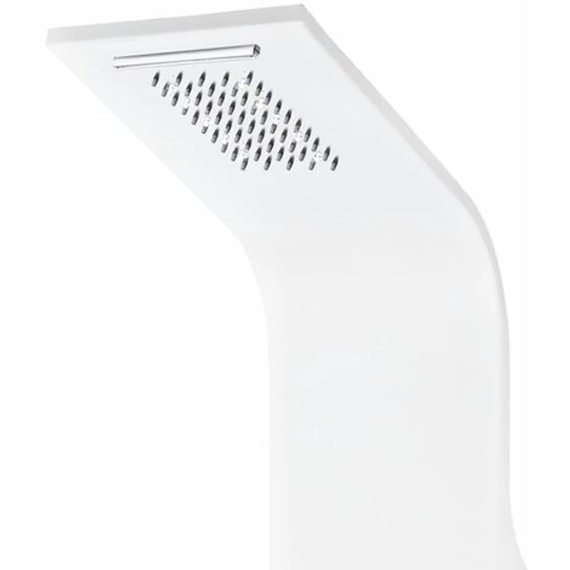 Verona White Panel de duș, oțel inoxidabil