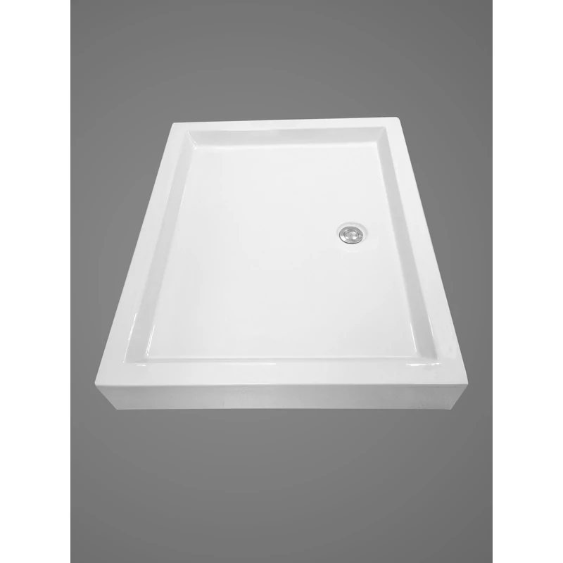 EVA 90x120x14 cm Cădiță de duș pătrat acril, cu sifon inclus 