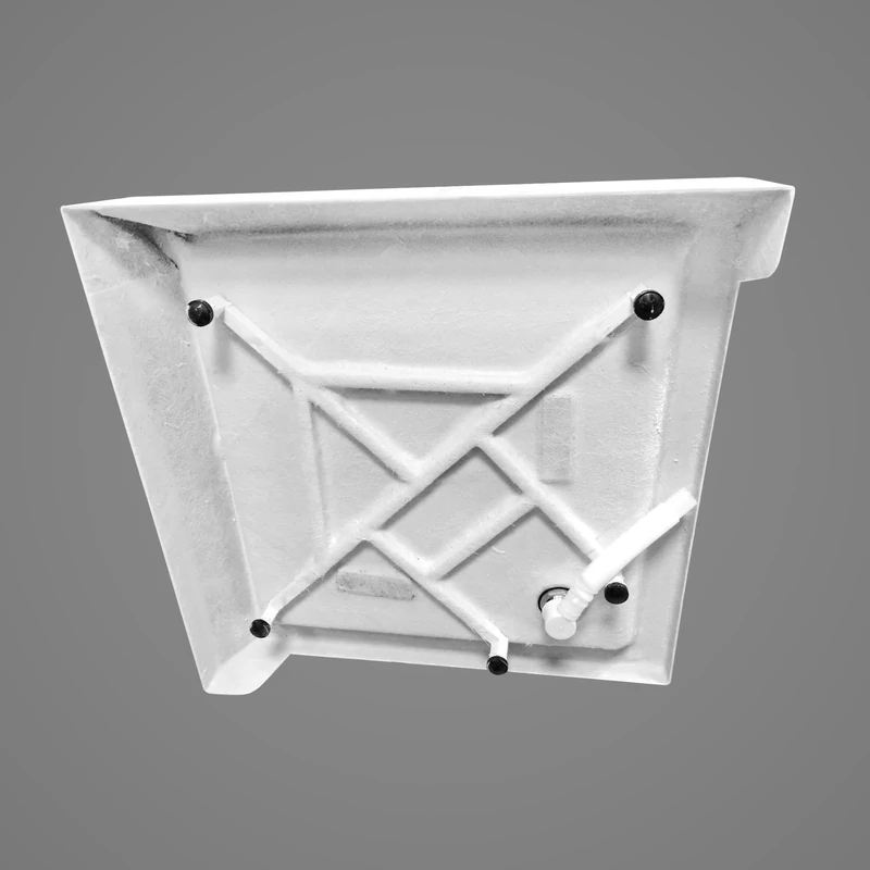 EVA 90x90x14 cm Cădiță de duș pătrat acril, cu sifon inclus 