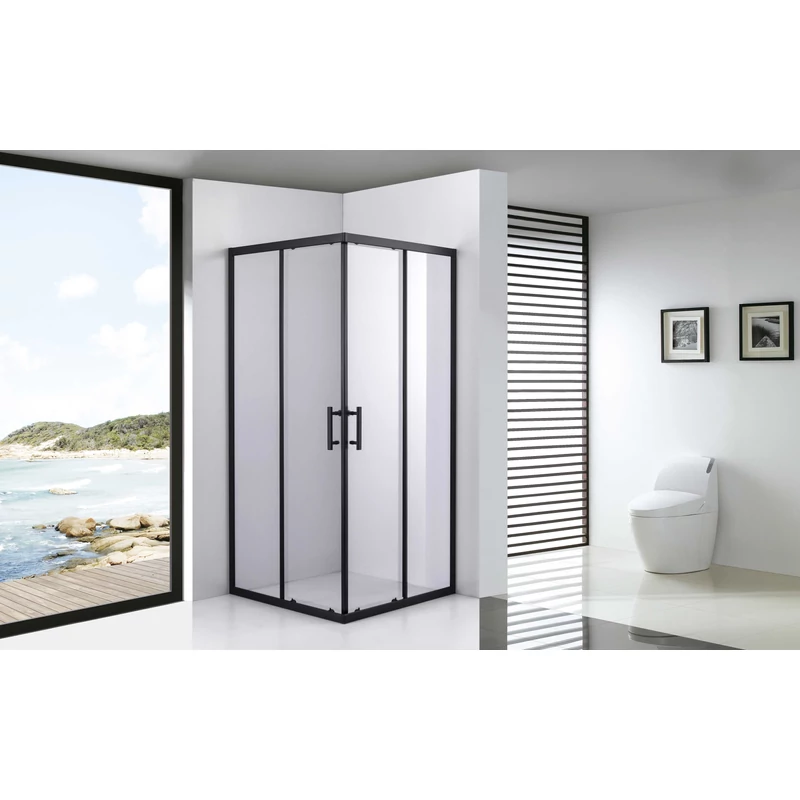 Toulon 6mm Black Cabină de duș 70*70 190cm