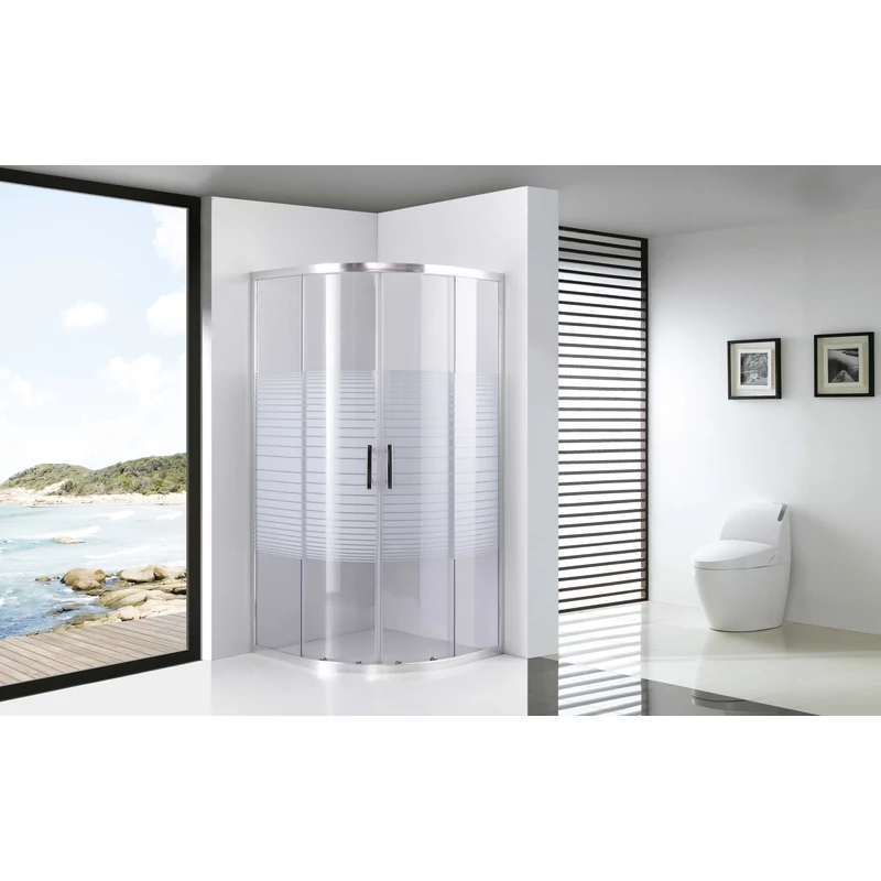 Avignon 6mm White curbată Cabină de duș 70*70 190cm